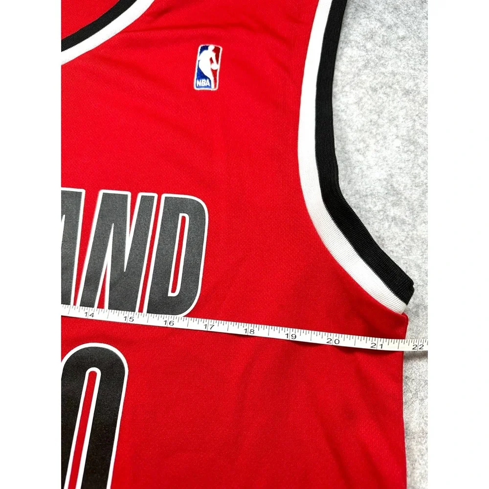 RIP CITY ADIDAS NBA Portland Trail Blazers Lillard Red Jersey Tank Mens Medium